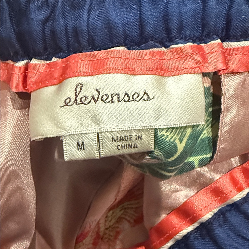 🌸 Anthropologie Elevenses Gardener Silk Wide Leg Pant - M - Picture 7 of 7